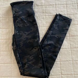 Spanx Faux Leather Camo Leggings - Size S